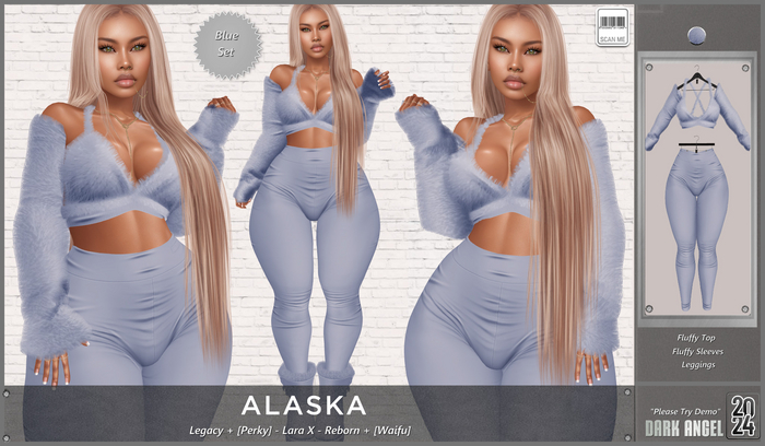 Dark Angel : Alaska Set - Blue [Legacy + Perky - Lara X - Reborn + Waifu]