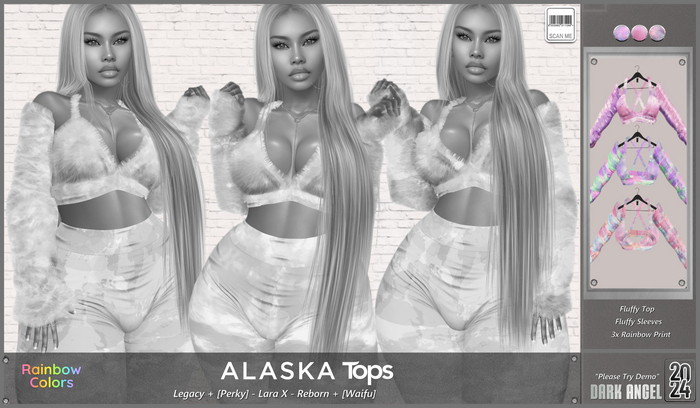 Dark Angel : Alaska Rainbow Tops/Leggings - Demo [Legacy + Perky - Lara X - Reborn + Waifu]