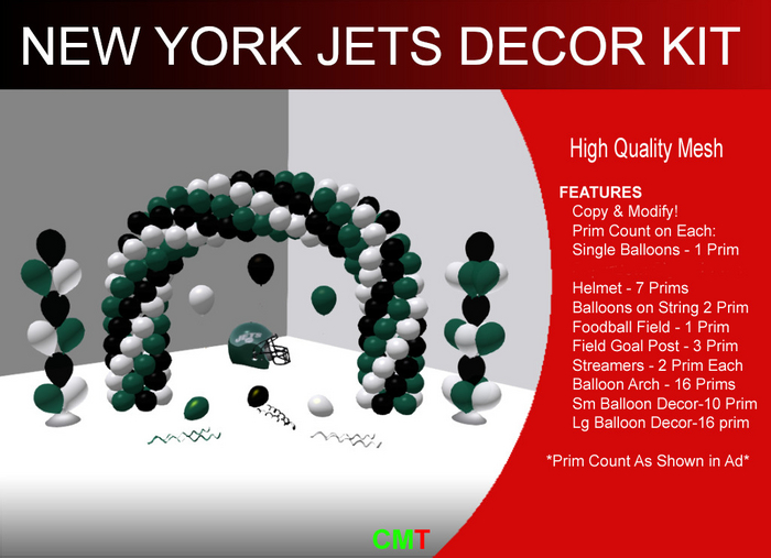 New York Jets Decor Kit
