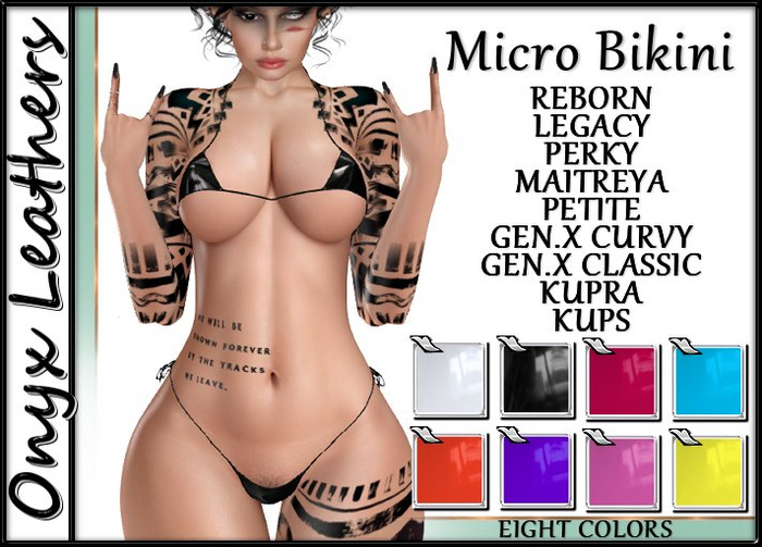 Latex Micro Bikini - Eight Colors