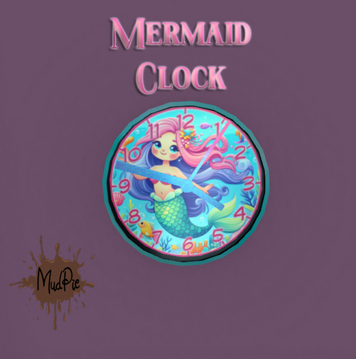 .:MudPie:. Mermaid Clock ( Boxed)