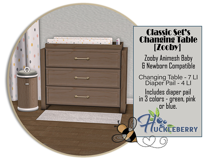 Huckleberry - Classic Nursery Changing Table - ZOOBY