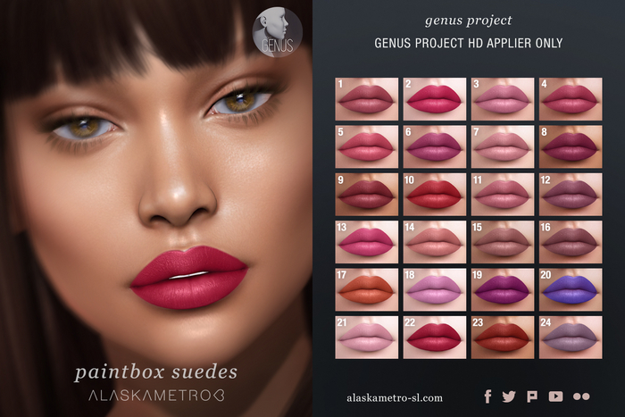 alaskametro<3 "Paintbox Suedes" lipsticks - Genus Project