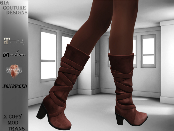 "GCD" Hunter Leather Boots Rust