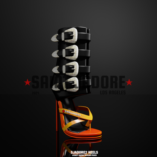 [SAINT JADORE] SJADORE2 Heel - Orange