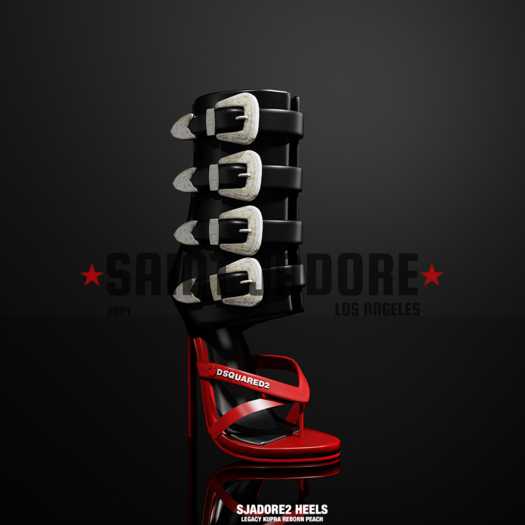 [SAINT JADORE] SJADORE2 Heel - Red