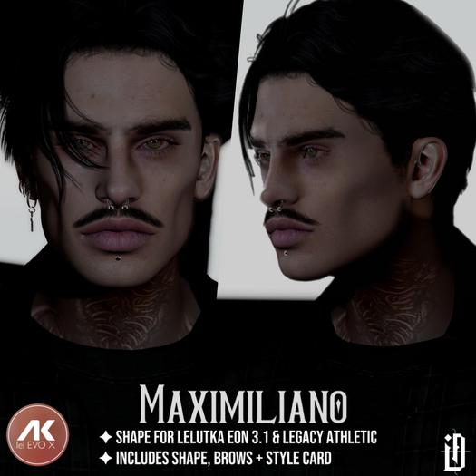 <Devinity> Maximiliano Shape - Lelutka Eon 3.1 + Legacy Athletic