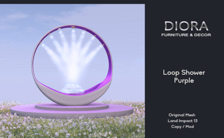 Second Life Marketplace - DIORA Loop Shower Pink [A]