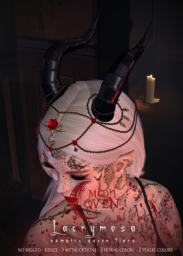Moon Coven: Lacrymosa Vampire Queen Tiara