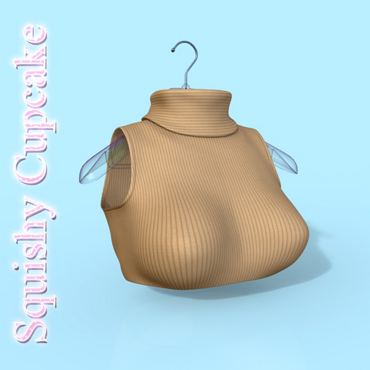 Beige Turtleneck Top