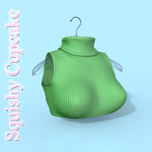 Green Turtleneck Top
