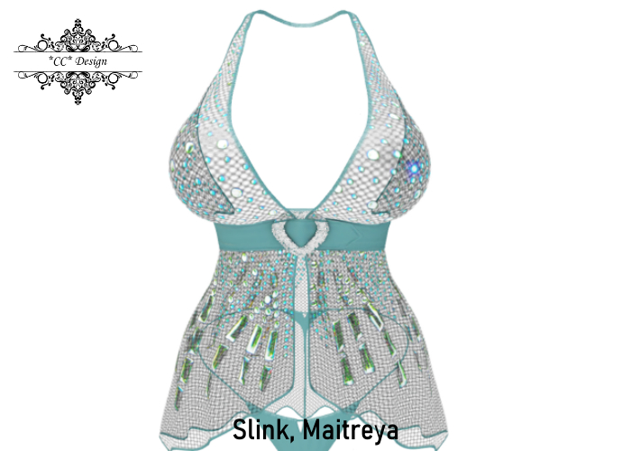 Second Life Marketplace - (100) *CC* Antonella Lingerie Teal