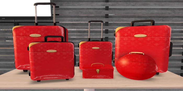 Hollyhood Red Glo Suitcase - Collection