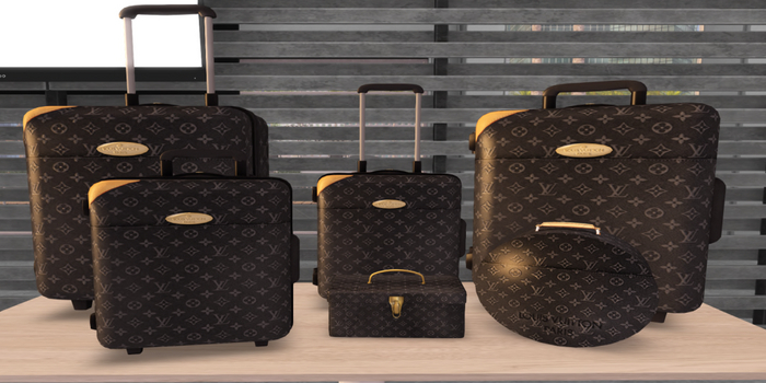 Hollyhood Black Mono Suitcase - Collection