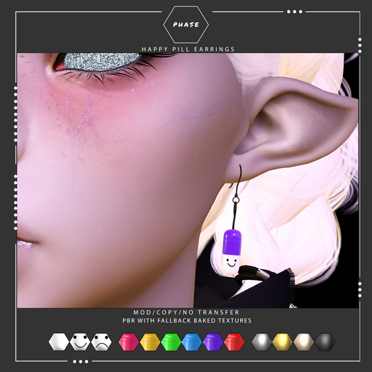 PHASE - Happy Pills Earrings