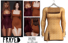 Frayed - Emily Dress - Gold Floral