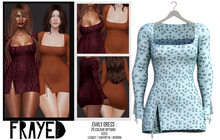 Frayed - Emily Dress - Blue Floral