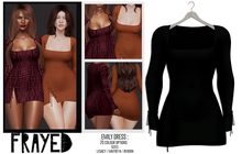Frayed - Emily Dress - Black