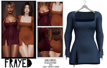 Frayed - Emily Dress - Ink