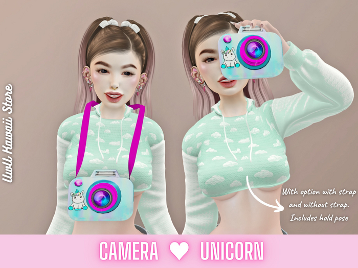 Camera Unicorn  - UwU Kawaii Store