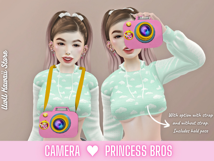 Camera Princess Bros  - UwU Kawaii Store