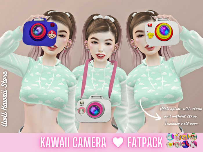 Kawaii Camera- Fatpack- UwU Kawaii Store DEMO
