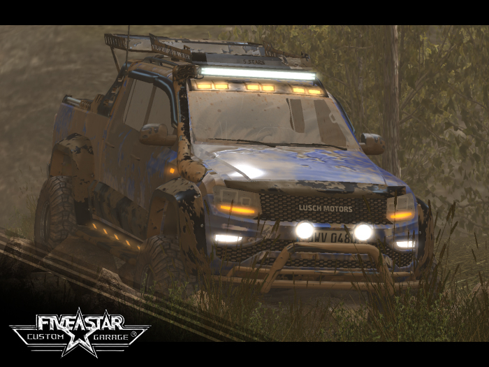 The 5 STARS ROAMER Offroad Kit MUD BLUE