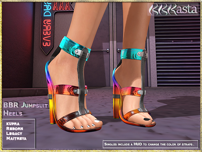 BBR Shoes - JumpSuit Heels RAINBOW - Wear me!