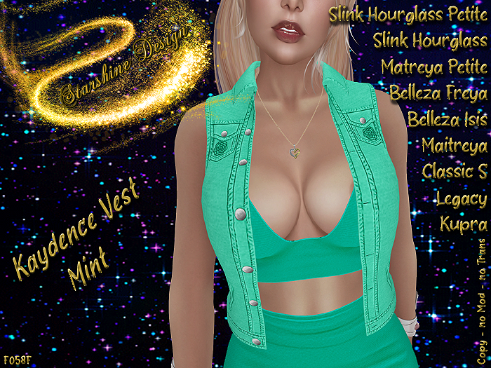 ~✯SD✯~ KAYDENCE VEST [MINT]
