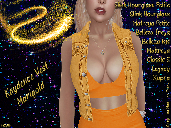 ~✯SD✯~ KAYDENCE VEST [MARIGOLD]