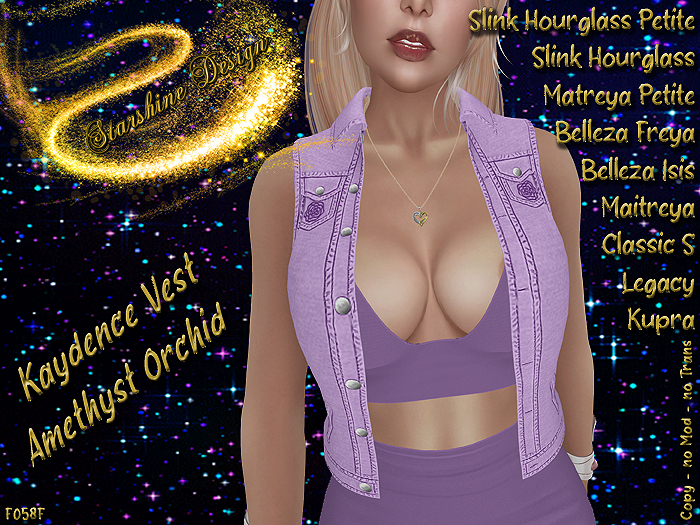 ~✯SD✯~ KAYDENCE VEST [AMETHYST ORCHID]