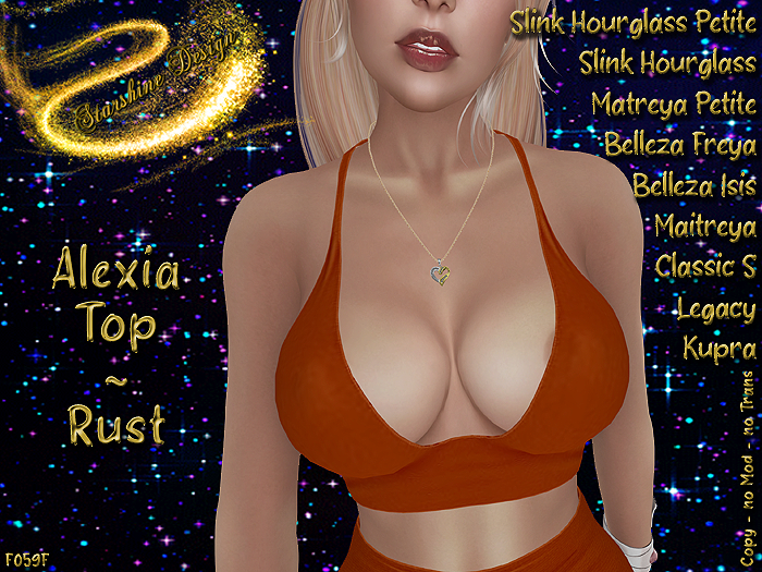 ~✯SD✯~ ALEXIA TOP [RUST]