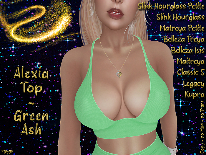 ~✯SD✯~ ALEXIA TOP [GREEN ASH]