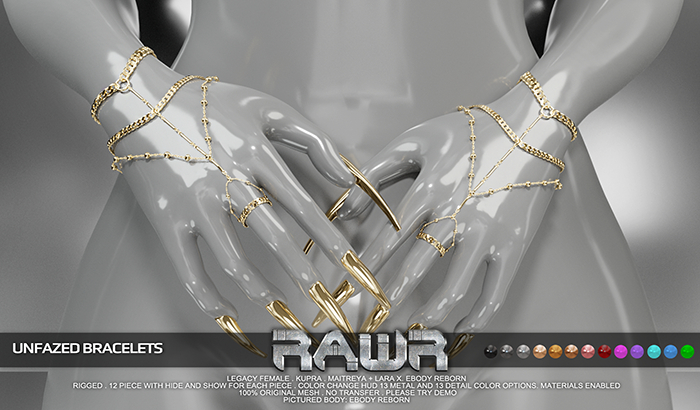 RAWR! Unfazed Bracelets DEMO (add me)