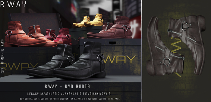 RWAY - Ryo Boots Walnut