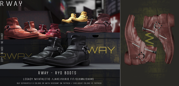 RWAY - Ryo Boots Mahogany