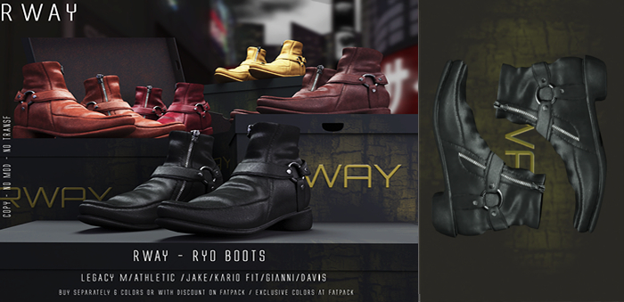 RWAY - Ryo Boots Charcoal