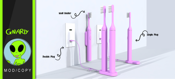 Gnarly. - Gnri Toothbrush Set - Purple