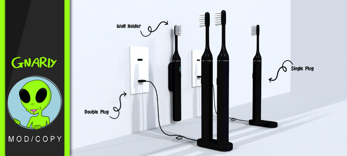 Gnarly. - Gnri Toothbrush Set - Black