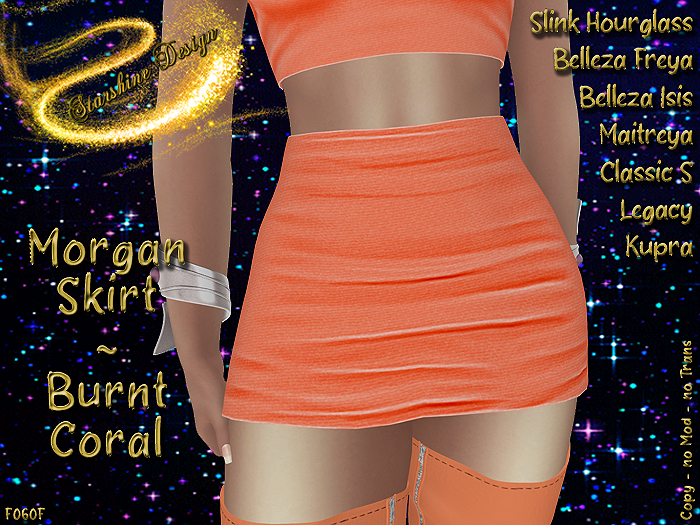 ~✯SD✯~ MORGAN SKIRT [BURNT CORAL]