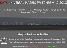 DATS MATRIX SWITCHER 1.2 (UMS-SOLO) Controller Script, Data Router, Master Controller, Evaluation 