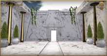 Marble Temple White Backdrop - The Bearded Guy