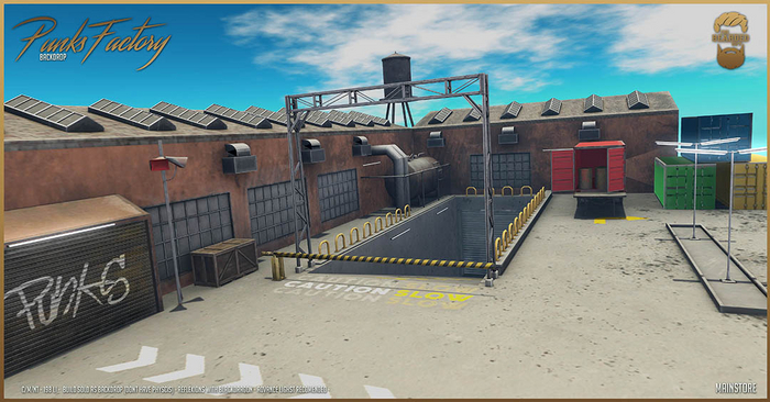 Punks Factory Day Backdrop - The Bearded Guy