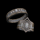 Royal Victorian Wedding Band Set TW