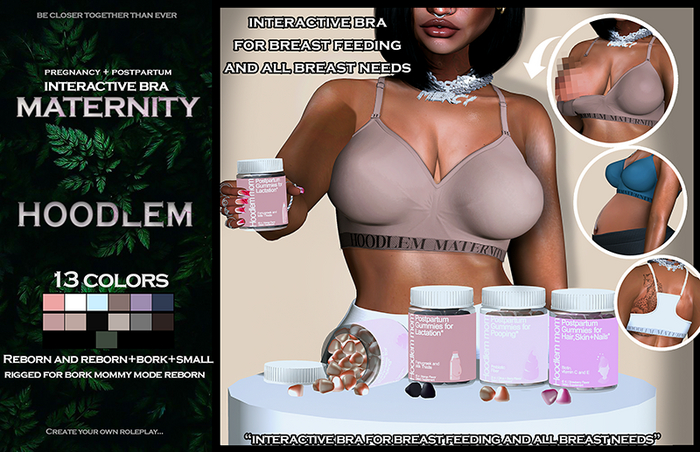 Hoodlem - Maternity Interactive Bra - REBORN and REBORN+BORK