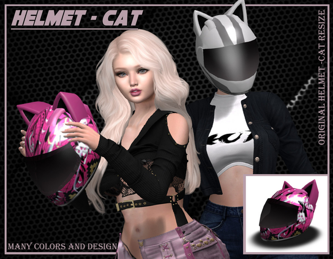 Cyberpunk Cat Helmet