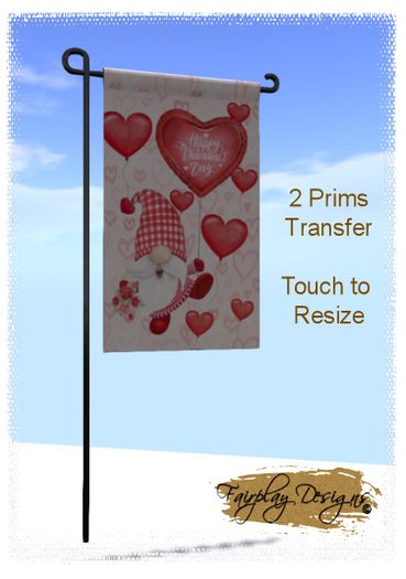 ~R~Happy Valentine's Day Yard Flag~