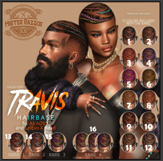 16. MR Travis Hairbase RARE