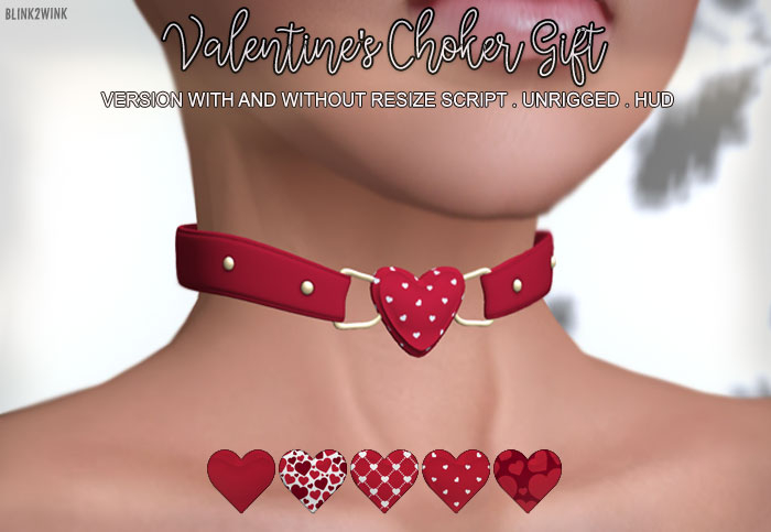 !GIFT! Blink2Wink - Valentine's Day Choker Gift Set