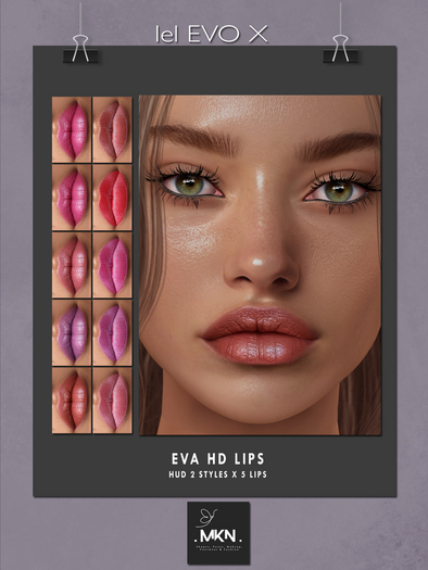 Second Life Marketplace - . MKN . Eva HD Lips [LEL EVoX]